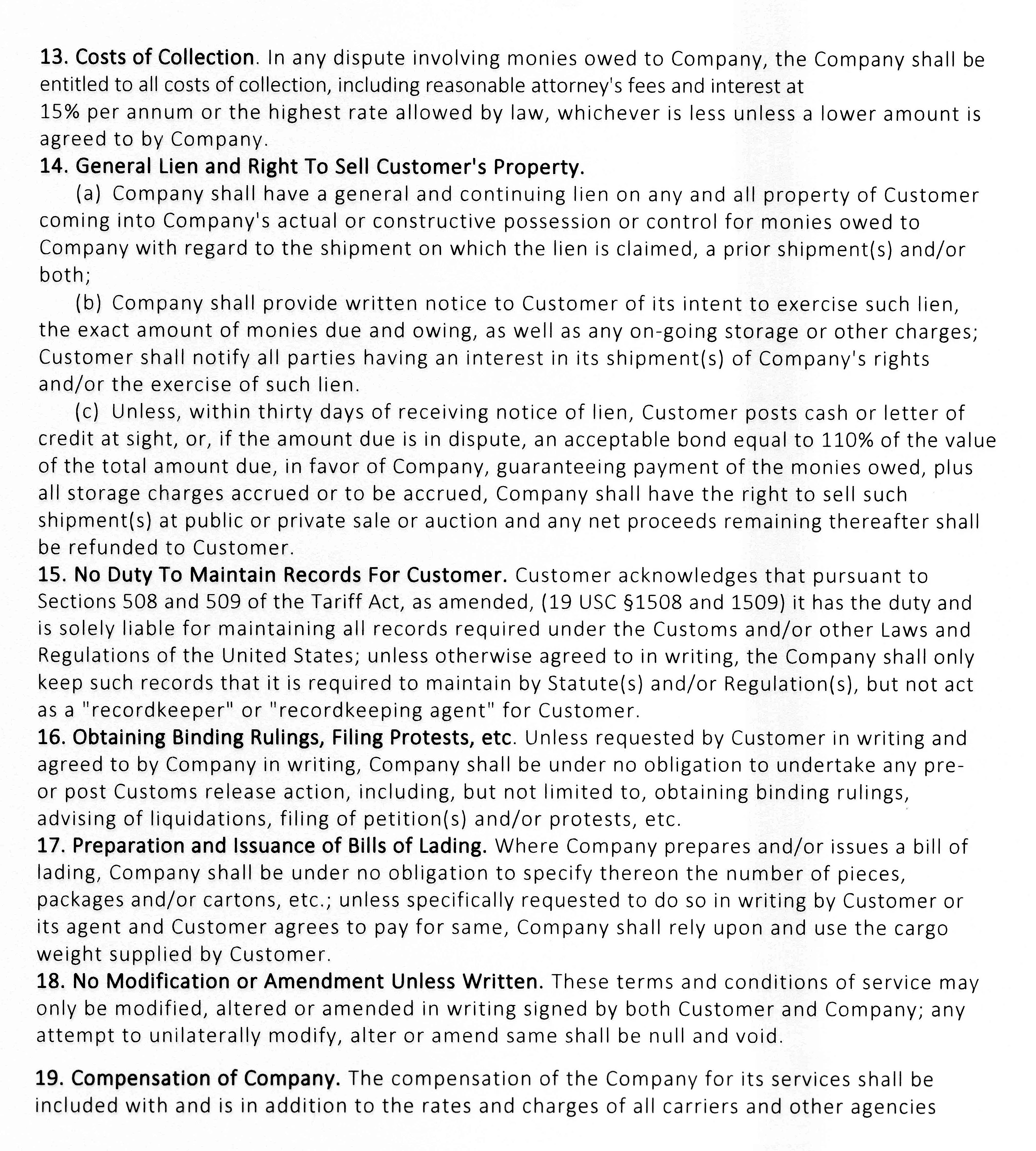 Insurance Disclaimer ASK Marine Services